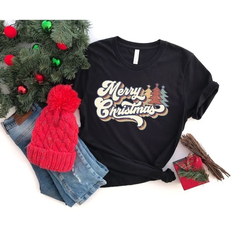 Vintage Merry Christmas Shirt, Merry Christmas Shirt, Christmas T Shirt